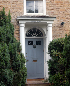 Door to Quintin House July 2008